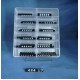 Prijscassette vitrine 6mm zwart-wit Td17050711